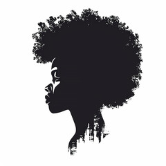 Afro silhouette 