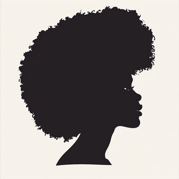 Afro silhouette 
