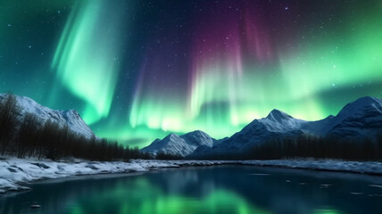 Naklejka premium Northern Lights