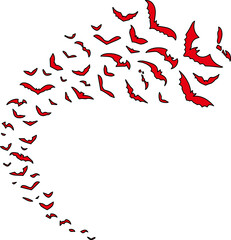 コウモリの群れ（swarm of bats）