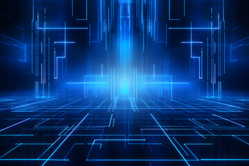 Abstract digital in futuristic technology design and digital motion, creating a business themed abstract background