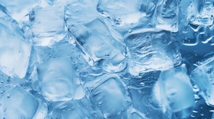 texture ice in glass bucket topview graphics beautiful winter background material