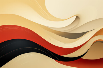 Obraz premium abstract art colorful wave lines for home decor