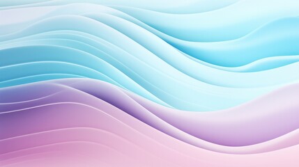Obraz premium waves flowing pastel illustration blue pink
