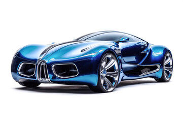 Obraz premium futuristic sport car neon oil painting 