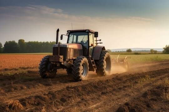 tractor in the field. Generative AI