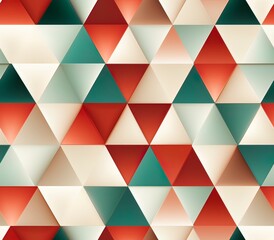 Obraz premium Triangle, Fabric Pattern, Seamless Pattern.