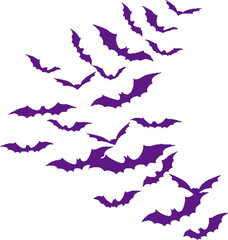 コウモリの群れ（swarm of bats）(PNG)