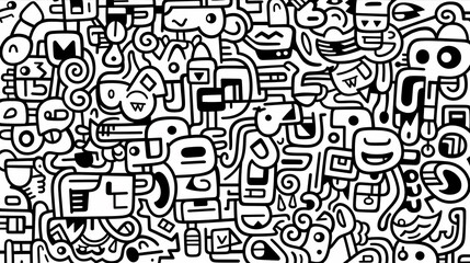 Fototapeta premium Cute graffiti art abstract background poster web page PPT, art background