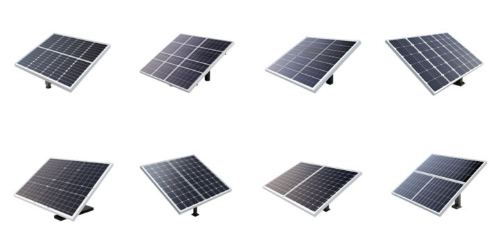 set collection solar panels Artificial Intelligence Generative