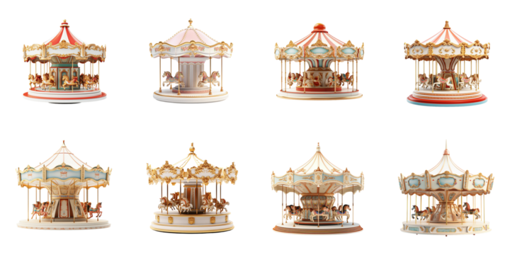 set collection circus tent Artificial Intelligence Generative