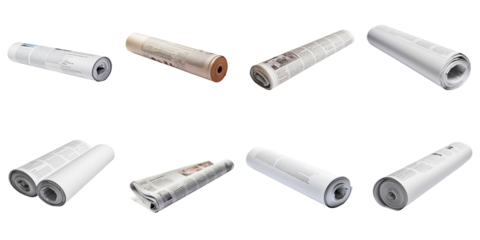 set collection rolled newspaper Artificial Intelligence Generative