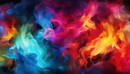 colorful fire flames background