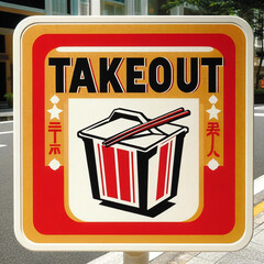 TAKEOUT看板