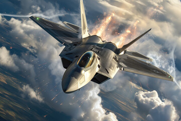 Combat military fighter jets at high speed for tracking and hitting a target
