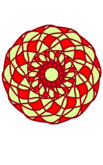 abstract red ball