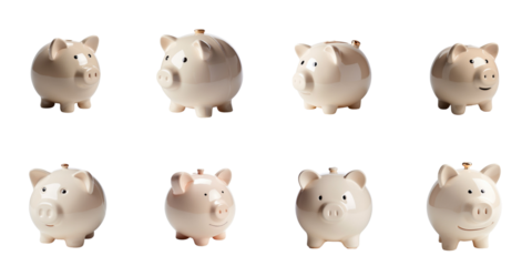 set collection piggy bank Artificial Intelligence Generative