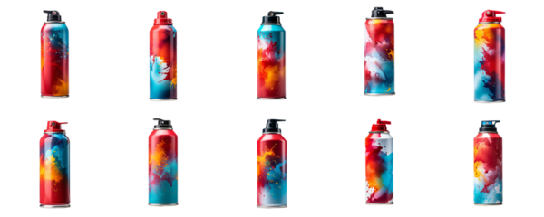 set collection spray paint Artificial Intelligence Generative