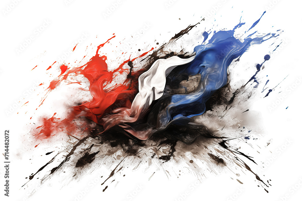 Aufkleber abstract liquid background isolated on a transparent background. generative ai