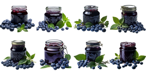 set collection blueberry jam Artificial Intelligence Generative
