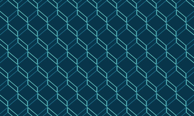 Fototapeta na wymiar Dive into tranquility with this blue or mint geometric pattern. Perfect for adding a calm and stylish touch to your contemporary designs.