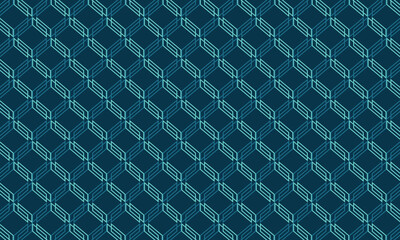 Fototapeta premium Dive into tranquility with this blue or mint geometric pattern. Perfect for adding a calm and stylish touch to your contemporary designs.