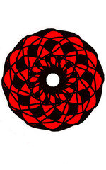 abstract red sphere