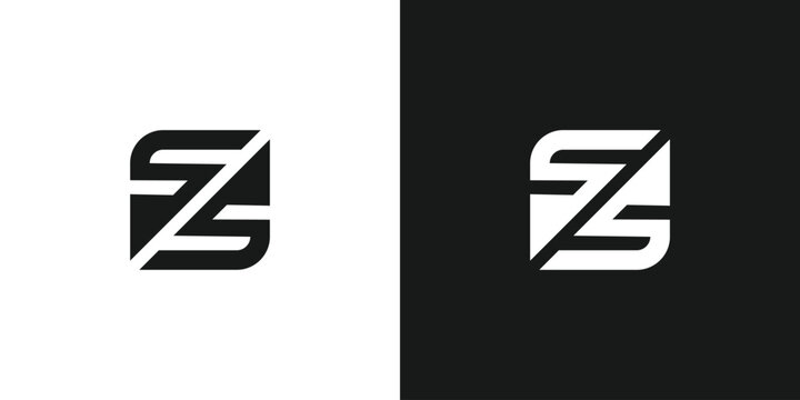 Modern and unique letter SS initials logo design