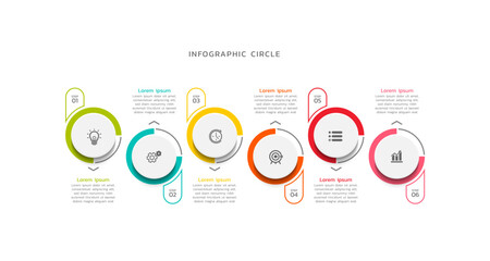 Infographics business colorful elements design