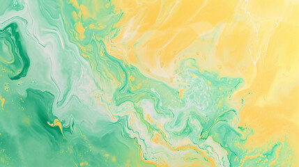 Fototapeta na wymiar Soft Neon Green and Soft Neon Yellow marble background