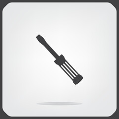 Fototapeta premium Tools symbol, adjustable wrench, screwdriver, vector illustration. Eps 10.