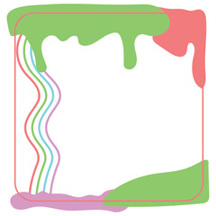 Wallpaper gradient with liquid shape. Illustration colorful template banner with soft curve and wave. 液体の形をした壁紙のグラデーション。 柔らかい曲線と波を持つイラストのカラフルなテンプレート バナー。