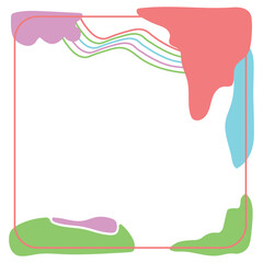 Wallpaper gradient with liquid shape. Illustration colorful template banner with soft curve and wave. 液体の形をした壁紙のグラデーション。 柔らかい曲線と波を持つイラストのカラフルなテンプレート バナー。