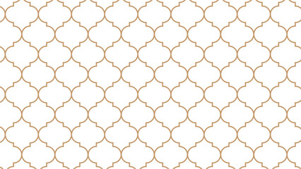 Golden Moroccan seamless pattern. Great design for fabric, textile, cover, wrapping paper, background. Fine lines.