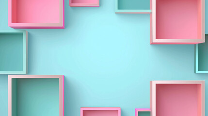 Pink and Turquoise abstract background vector presentation design. PowerPoint and Business background.