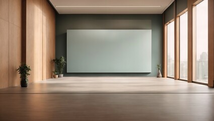  Modern empty room and wall texture background frame mockup