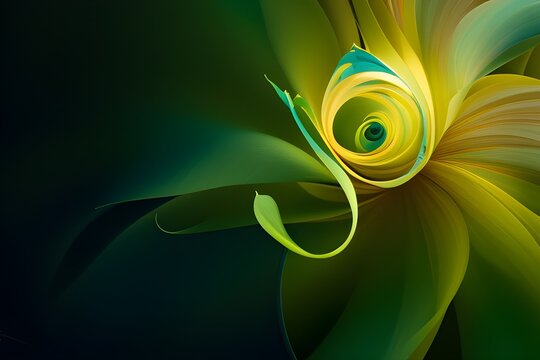 abstract background with blooming yellow rose