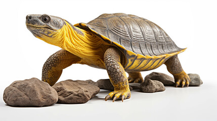 Obraz premium turtle isolated on white high definition photographic creative image