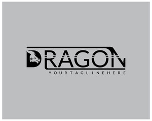 Creative Vector Logo Illustration Dragon Style.