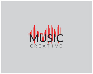 vector design treble clef music with microphone logo