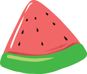 A slice of watermelon illustration