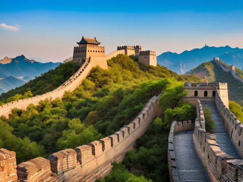 Great Wall of China, Beijing, China.