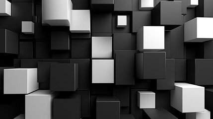 Black and White abstract background vector presentation design. PowerPoint and business background.