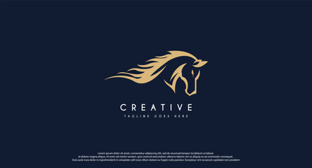 Beauty Horse Ranch Stable Stallion Logo design