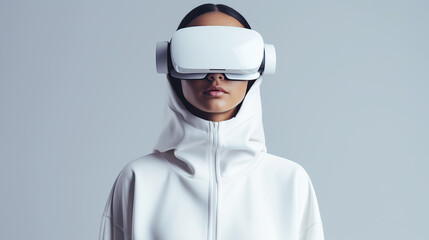 woman in vr headset 