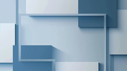 Bright Blue and Soft abstract rectangle background vector presentation design. PowerPoint and business background.