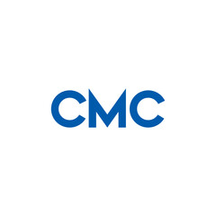 CMC logo. C M C design. White CMC letter. CMC, C M C letter logo design. Initial letter CMC linked circle uppercase monogram logo. C M C letter logo vector design. CMC letter logo design five style.
