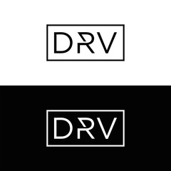 DRV logo. D R V design. White DRV letter. DRV, D R V letter logo design. Initial letter DRV linked circle uppercase monogram logo. D R V letter logo vector design. DRV letter logo design five style.