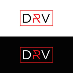 DRV logo. D R V design. White DRV letter. DRV, D R V letter logo design. Initial letter DRV linked circle uppercase monogram logo. D R V letter logo vector design. DRV letter logo design five style.