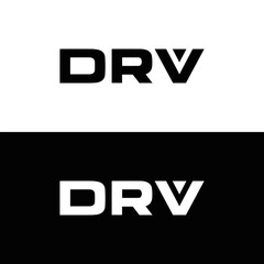 DRV logo. D R V design. White DRV letter. DRV, D R V letter logo design. Initial letter DRV linked circle uppercase monogram logo. D R V letter logo vector design. DRV letter logo design five style.